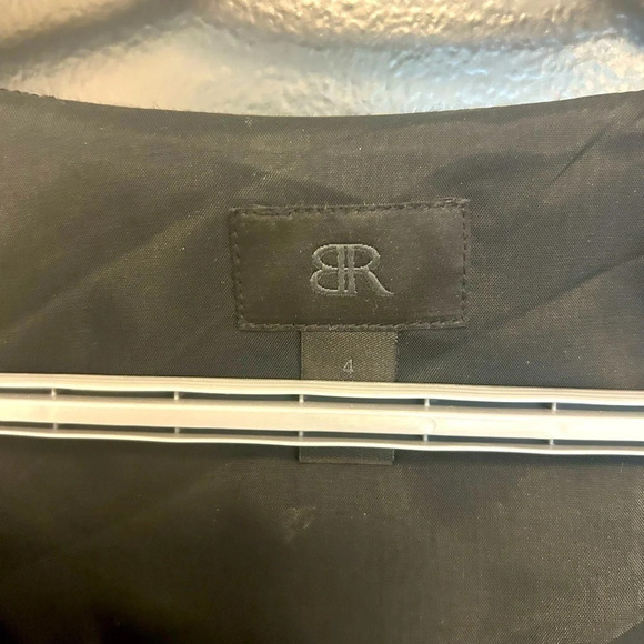 BR black  label Banana Republic sequin moto worn once size 4 beautiful - Picture 3 of 13